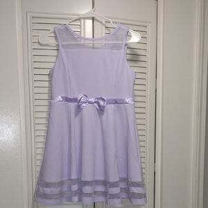Calvin Klein Girls' Legacy Party Dress, Fit and Flare Silhouette - Light purple